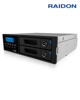 We-Ra. Raidon 2x6,3cm SATAIII/SSD in 5,25" IR2022