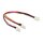 DELOCK Stromkabel 3pin -> 2x 3pin Bu/St 0.22m