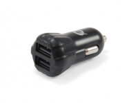 CONCEPTRONIC KFZ-Ladegerät 2-Port 2xUSB-A +Halter     10W sw