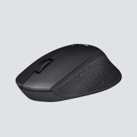 Logitech M330 Silent Plus Wireless Mouse Black 1000dpi 3 Tasten 2.4GHz Funkmaus + USB Receiver