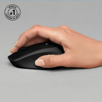 Logitech M330 Silent Plus Wireless Mouse Black 1000dpi 3 Tasten 2.4GHz Funkmaus + USB Receiver