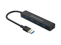Conceptronic 4 Port USB 3.0 Typ-A Hub schwarz