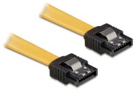 DELOCK SATA-Kabel SATA -> SATA St/St 0.20m gelb Clips