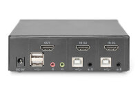 Digitus KVM-Switch, 2-Port, Single-Display, 4K, HDMI®
