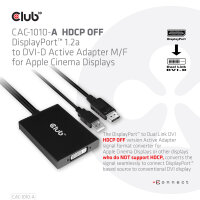 Club3D Adapter DisplayPort > DVI-D HDCP OFF aktiv...