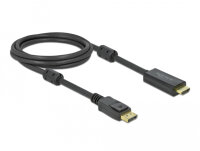 DELOCK DisplayPort 1.2 > HDMI Kabel 4K 60Hz 2,0m aktiv