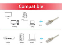 Equip CAT6 Patchkabel U/UTP 2xRJ45 10m  beige PVC Polybeutel