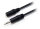 Equip Audiokabel 3.5mm->3.5mm  St/Bu           2.50m schwarz Polybeutel
