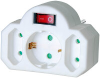 Brennenstuhl Adapterstecker  2 Euro Steckd. + 1 Sch.ko...