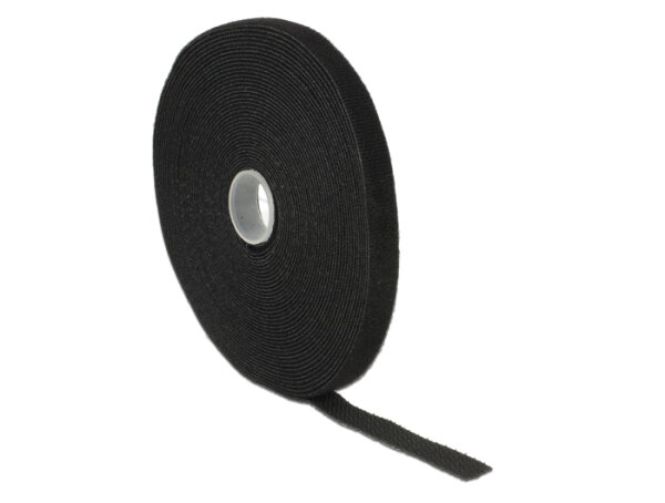 DELOCK Kabelbinder Klettverschluss 10.000x13mm 1x Rol schw.
