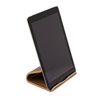 TERRATEC Tabletständer Holzeins braun    Echtholz
