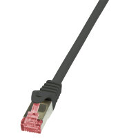 Logilink Patchkabel CAT6   S/FTP AWG27 PIMF  0,50m schw.