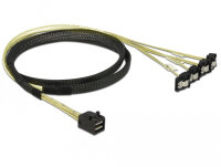 DELOCK SAS-Kabel MiniSAS HD SFF-8643 > 4xSATA 7Pin...