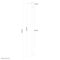 Neomounts DEH Verlängerung 107,5cm schwarz