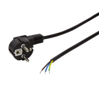 Logilink Netzkabel CEE7/7 Stecker90° Kabelende 1,5m...