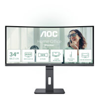 AOC 86,0cm (34")  CU34P3CV  21:09  HDMI+DP+USB-C VA...