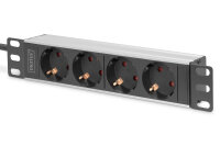 Digitus 10" Steckdosenleiste mit Aluminiumprofil,...