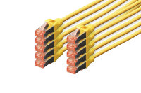 Digitus CAT 6 S/FTP Patchkabel, 10 Stück