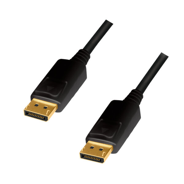 Logilink DisplayPort-Kabel, DP/M  4K/60 Hz CCS schw. 2 m