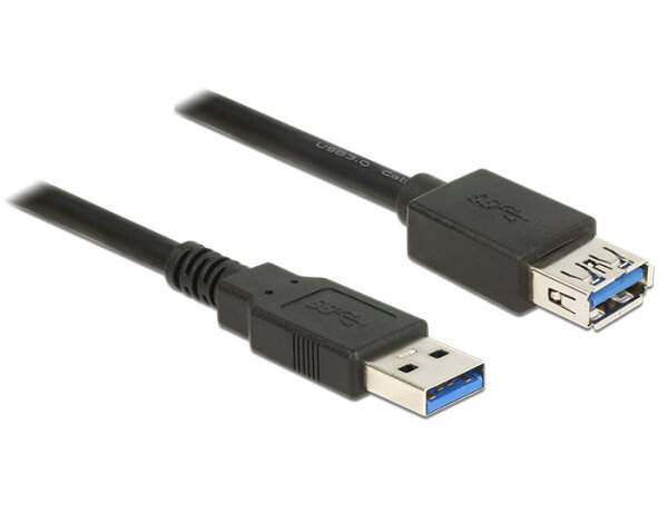 DELOCK USB 3.0 Verängerung USB3.0 Typ-A -> Typ-A Stecker/Buchse 2m schwarz