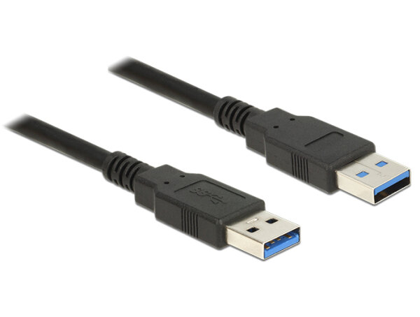 DELOCK USB Kabel USB3.0 A -> A St/St 2.00m schwarz
