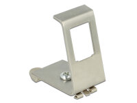 DELOCK Keystone Halterung für Hutschienen 1-Port Metall