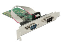 DELOCK PCI Expr Card 4x D-Sub9 (je 2 auf Slotblech)