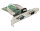 DELOCK PCI Expr Card 4x D-Sub9 (je 2 auf Slotblech)