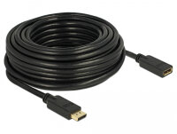 DELOCK Displayport Kabel 1.2 St > Bu 4K 60Hz 15.00m...