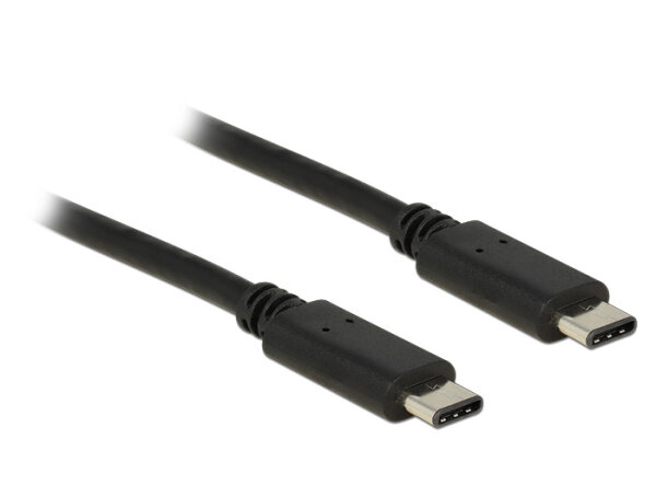 DeLOCK USB-C 2.0/USB-C 2.0 Charge / Datenkabel 1m schwarz