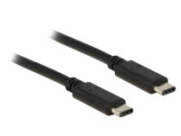 DeLOCK USB-C 2.0/USB-C 2.0 Charge / Datenkabel 1m schwarz