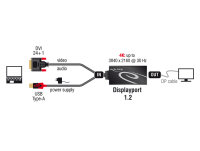 DELOCK Adapter DVI(24+1) -> Displayport schwarz 30cm...
