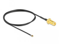 DELOCK Antennenkabel RP-SMA Buchse,MHF 4L LK  1.37 50cm