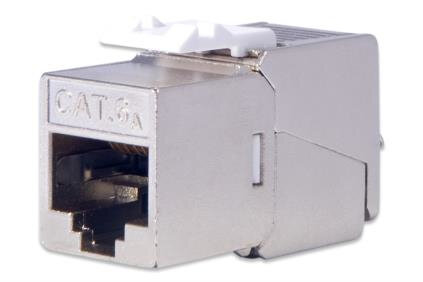 DIGITUS Keystone Jack Cat6a RJ45 -> LSA geschirmt 500MHz