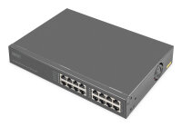 DIGITUS Switch 8-Port Gigabitgabit PoE + Injektor 250W schw