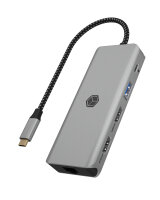 IcyBox 9in1 Mobile Dockingstation USB-C Alu USB 2.0 /...