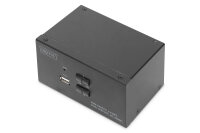 Digitus KVM-Switch, 2-Port, Dual-Display, 4K, HDMI®