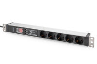 DIGITUS PDU 1HE   5x Schuko 16A Ausgänge 230V/16A...