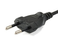 Equip Stromkabel 2pin Euro  ->C7  St/Bu   schwarz...