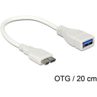 DeLOCK 0.2m, Micro USB3.0-B - USB3.0-A USB Kabel USB 3.2...