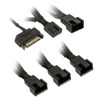 Kolink 1-4 PWM Lüfter Splitter Kabel 35cm geflochten...