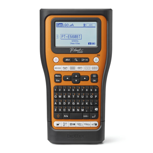 Brother PT-E560BTSP Etikettendrucker Wärmeübertragung 180 x 180 DPI 30 mm/sek Verkabelt & Kabellos HSE/TZe Bluetooth QWERTZ