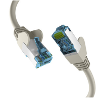 EFB CAT7 S/FTP LSZH Patchkabel 10m grau Netzwerkkabel 2x...