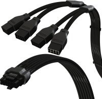 LinkUP AVA 600W PCIe 5.0 45cm 12VHPWR Adapter