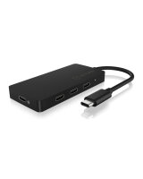 Hub  4-Port IcyBox USB 3xType-C => 1xType-C PD bis 100W