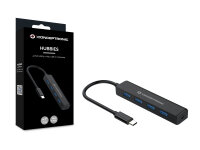 Conceptronic 4-Port USB 3.0 Hub ohne Netzteil 5Gbit/s...