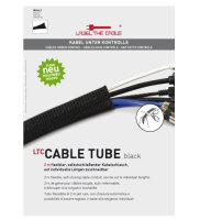 LTC Kabelschlauch Cable Tube 2m zum Bündeln&Ordnen schwarz