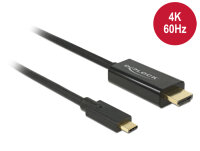 DELOCK USB Kabel C -> HDMI-A 4K 60Hz St/St 2.00m sw