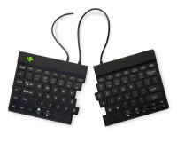 R-Go Tastatur Split   Break US-Layout     verkabelt  schwarz