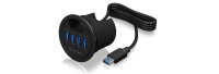 Hub  4-Port IcyBox USB 3.0 IB-HUB1403 rd. Tisch-Hub retail